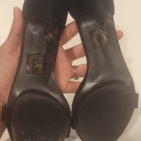 AKIRA open toe heels in black - Picture 5 of 9